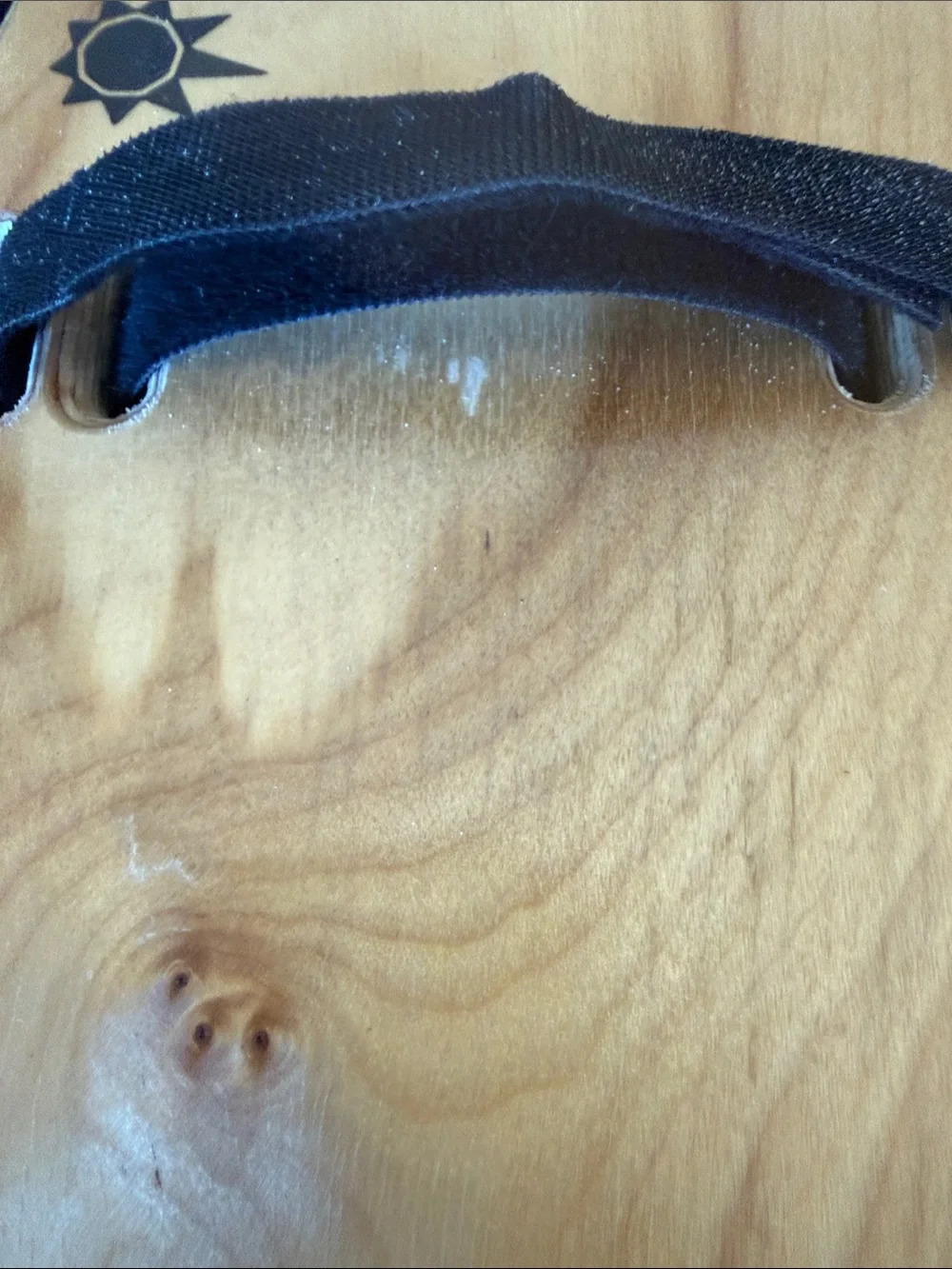 Victoria Handplane Wood Skimboard with Black Strap